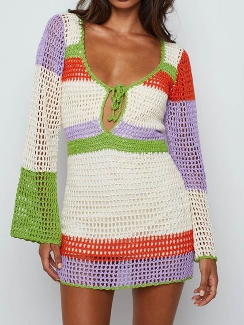 Crochet Mini Dress